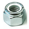 Chrome Nylon Insert Lock Nut 10-32